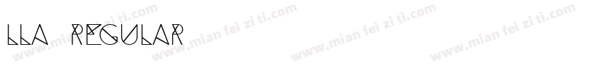 LLA Regular字体转换